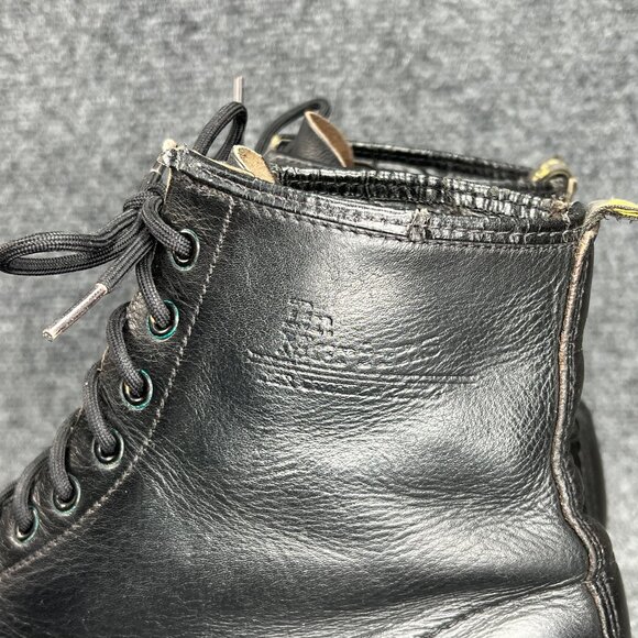 Dr. Martens 1460 Ben Boots Mens Sz 10 Black Smooth Leather Made In England Lace - Picture 5 of 16